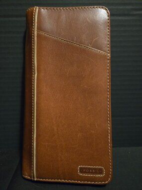 Wallet Fossil Brown Women's Large Leather